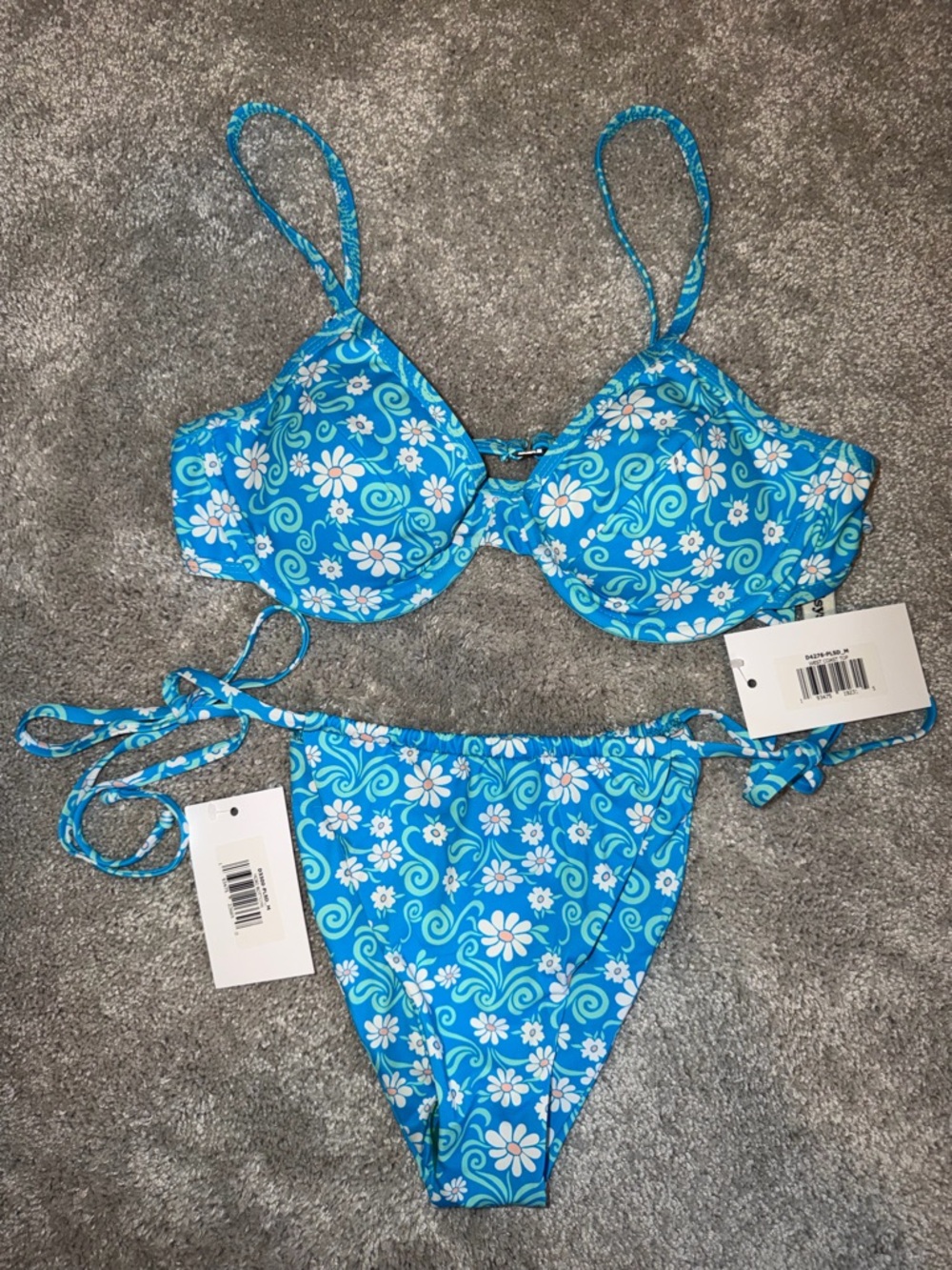 Dippin' Daisy's Blue Floral Bikini Set